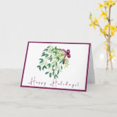 楽しい休暇を カード (黄色い花)