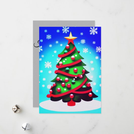 楽しい休暇を！ シーズンカード (正面/裏面インサイチュ)