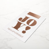 楽しい休暇を！　喜び 箔シーズンカード (回転した状態)