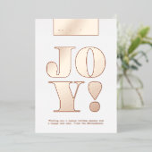 楽しい休暇を！　喜び 箔シーズンカード (立ち正面)