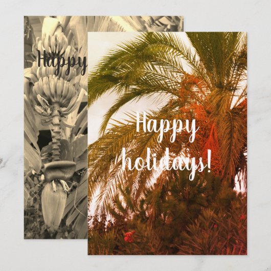 楽しい休暇を！ 招待状 (正面/裏面)