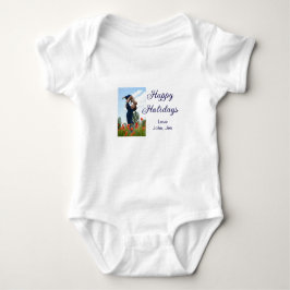 楽しい休暇 お父さん息子 クリスマス 家族 プレゼント ベビーボディスーツ