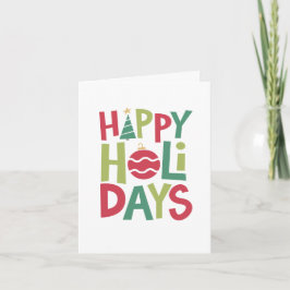 楽しい休暇 カラフル 手書き文字 シーズンカード