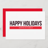 楽しい休暇 シーズンカード (正面/裏面)