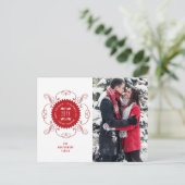 楽しい休暇 愛 平和 喜び オルネイト シール フォト シーズンポストカード (スタンド正面)