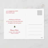 楽しい休暇 愛 平和 喜び オルネイト シール フォト シーズンポストカード (裏面)