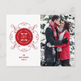 楽しい休暇 愛 平和 喜び オルネイト シール フォト シーズンポストカード