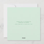 楽しい休暇　水彩画の緑の松の木 シーズンカード (裏面)