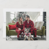 楽しい何でもホリデー シーズンのペット写真カード 招待状 (正面)