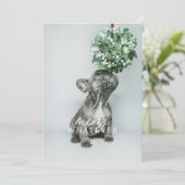 楽しい何でもホリデー シーズンのペット写真カード 招待状 (スタンド正面)