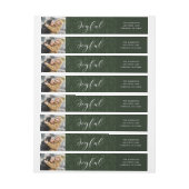 楽しい便りの写真ラップのまわりに住所 シール ラップアラウンドラベル (シート)