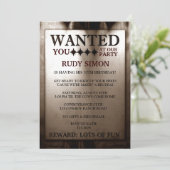 楽しい保安官募集ポリスマン男性の誕生日 招待状 (スタンド正面)