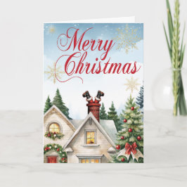 楽しい健康保険クリスマスカード シーズンカード