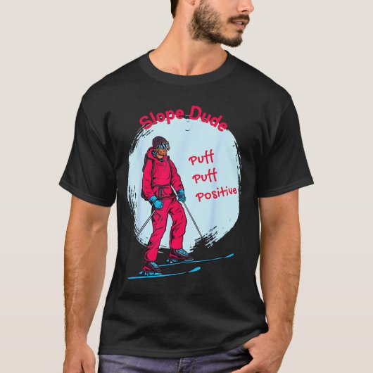 楽しい傾斜の男 代数 幾何 中学校 数学 Tシャツ (正面)