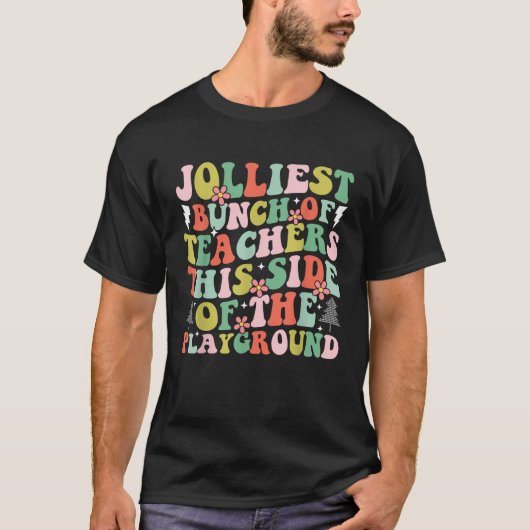 楽しい先生たちの集まり Playground この辺じゃ一番 Tシャツ (正面)