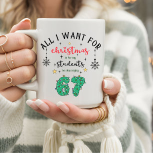 楽しい先生のクリスマス「6 7」と言わないで コーヒーマグカップ