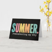 楽しい先生の夏 "My Why" を思い出す夏 カード (黄色い花)