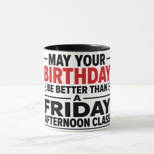 楽しい先生の誕生日マグカップ マグカップ (中央)