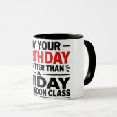楽しい先生の誕生日マグカップ マグカップ (正面右)