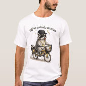 楽しい先生へのギフト アライグマ感謝ギフト Tシャツ (正面)
