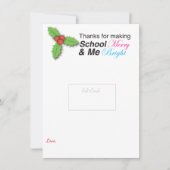 楽しい先生への感謝ギフト シーズンカード (正面)