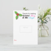 楽しい先生への感謝ギフト シーズンカード (スタンド正面)