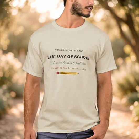 楽しい先生Tシャツ - 最終日の学校ギフトTシャツ Tシャツ