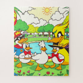 楽しい公園のシーン子供たち ジグソーパズル