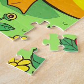 楽しい公園のシーン子供たち ジグソーパズル (側面)