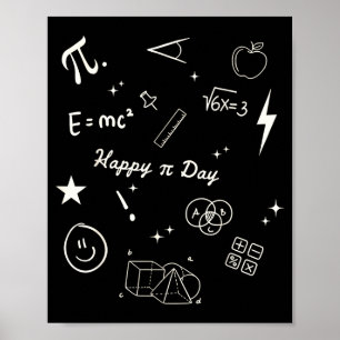 楽しい円周率の日 面白い数学教師 愛好家 100日 ポスター