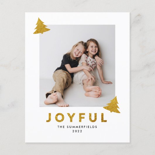 楽しい写真のクリスマスカード (正面)