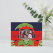 楽しい写真のクリスマス シーズンポストカード (スタンド正面)
