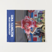 楽しい写真の吊るし飾り タペストリー (正面(横))