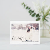 楽しい写真を飾ったクリスマスカード - あなただけのオリジナル ポストカード (スタンド正面)