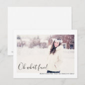 楽しい写真を飾ったクリスマスカード - あなただけのオリジナル ポストカード (正面/裏面)