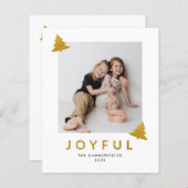 楽しい写真クリスマスホリデーカード (正面/裏面)