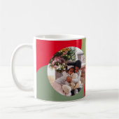 楽しい写真クリスマスホリデーシーズン コーヒーマグカップ (左)
