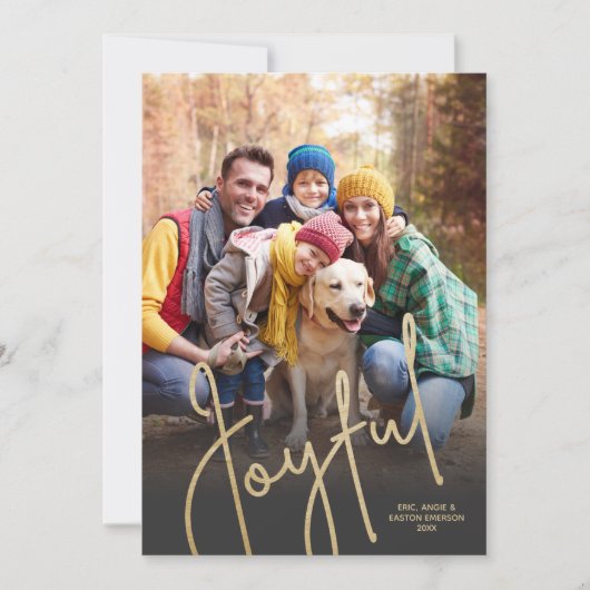 楽しい写真クリスマス シーズンカード (正面)