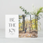 楽しい写真シンプルのクリスマス シーズンカード (スタンド正面)