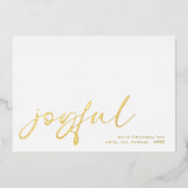 楽しい写真書道クリスマスラグリー実在ズ 箔シーズンカード (正面)