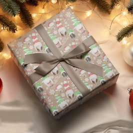 楽しい写真 メリークリスマス ノベルティ ラッピングペーパー