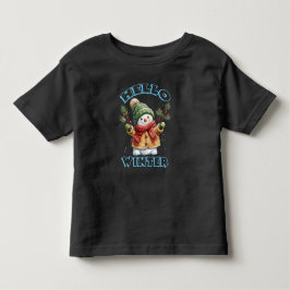 楽しい冬の雪だるま トドラーTシャツ