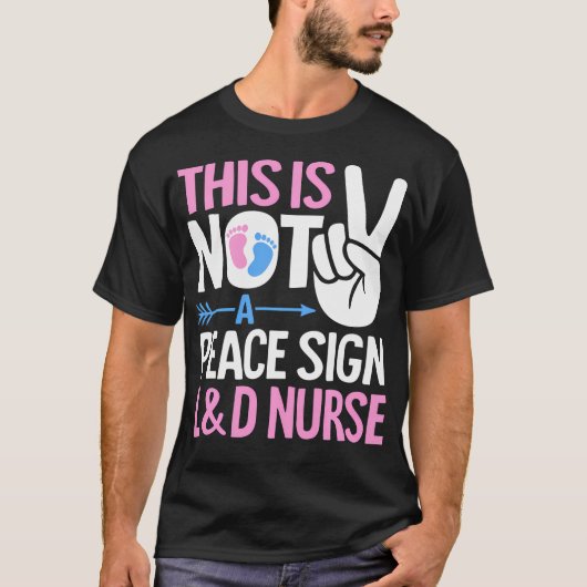 楽しい出産立ち合い看護師 分娩看護師 誕生 Tシャツ (正面)