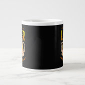 楽しい労働者の日のビール ジャンボコーヒーマグカップ (正面)