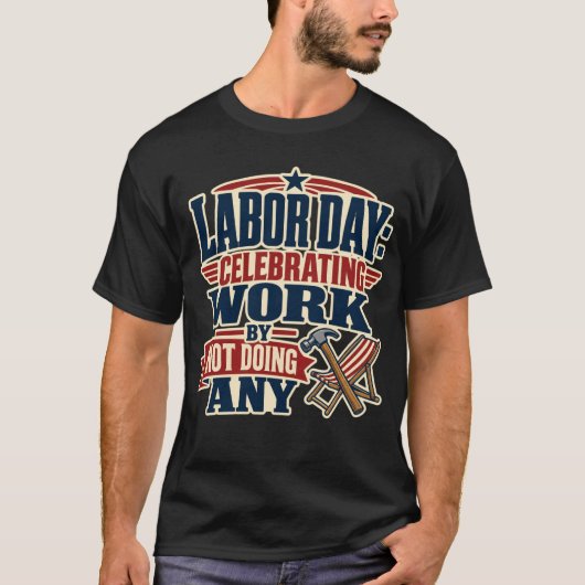 楽しい労働者の日 Tシャツ (正面)