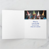 楽しい動物ユーモア誕生日同僚から カード (内部)