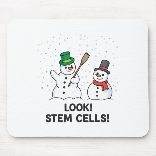 楽しい化学 クリスマスの科学の先生 ステ マウスパッド (正面)