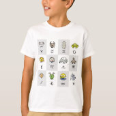 楽しい十二星座のキャラクターたち Tシャツ (正面)