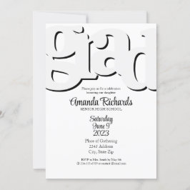 楽しい卒業パーティーのお誘い 招待状