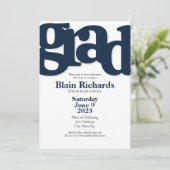 楽しい卒業パーティーのお誘い 招待状 (スタンド正面)